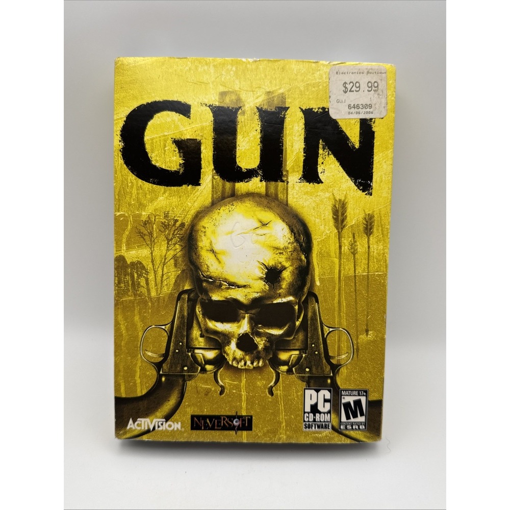 2005 GUN Activision PC CD-ROM Factory Sealed New Slipcase